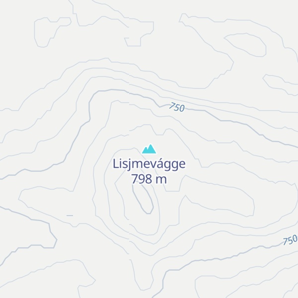 Map of Lisjmevágge