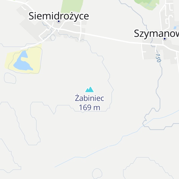 Map of Żabiniec