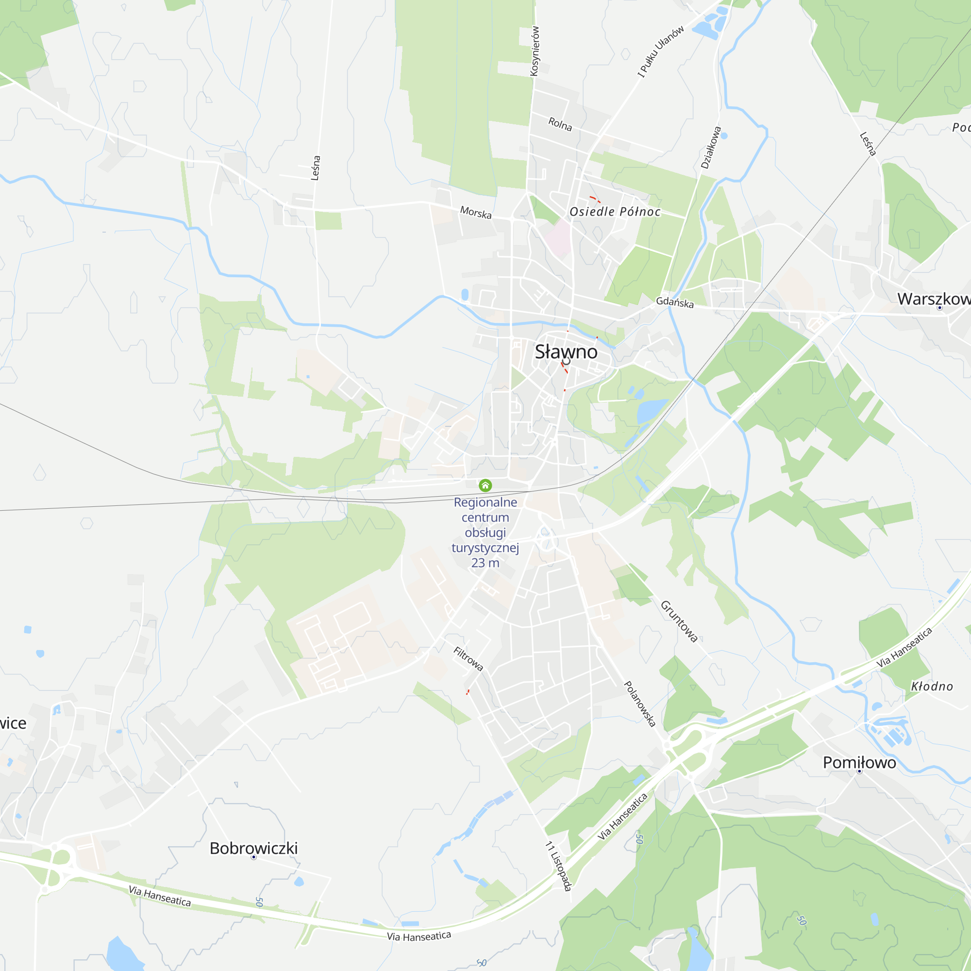 Regionalne centrum obsługi turystycznej map