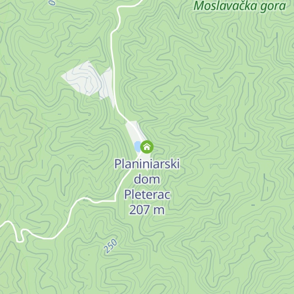 Map of Planiniarski dom Pleterac
