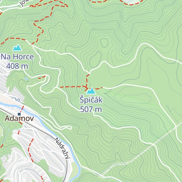 Map of Špičák