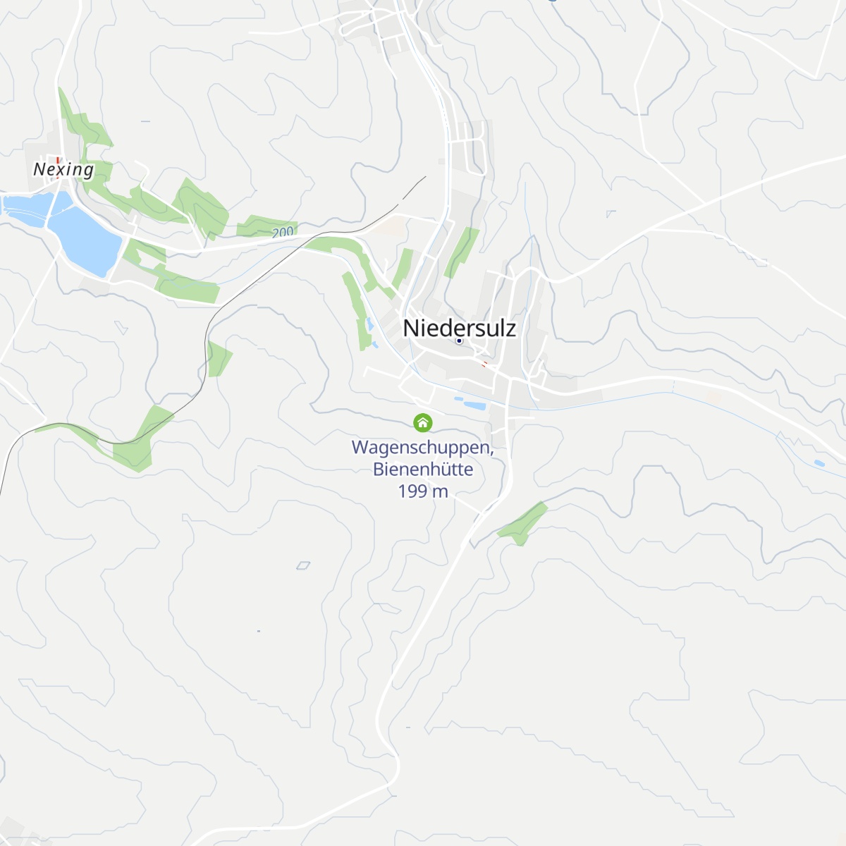 Wagenschuppen, Bienenhütte map