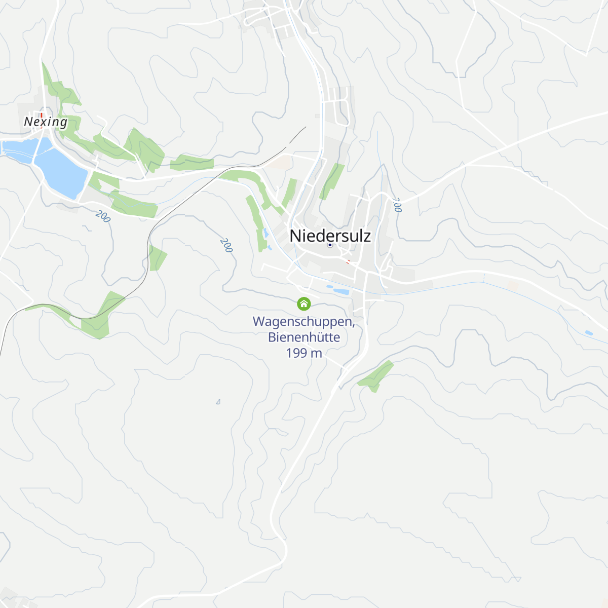 Wagenschuppen, Bienenhütte map
