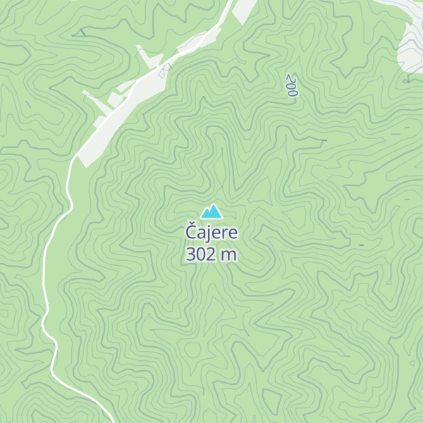 Map of Čajere