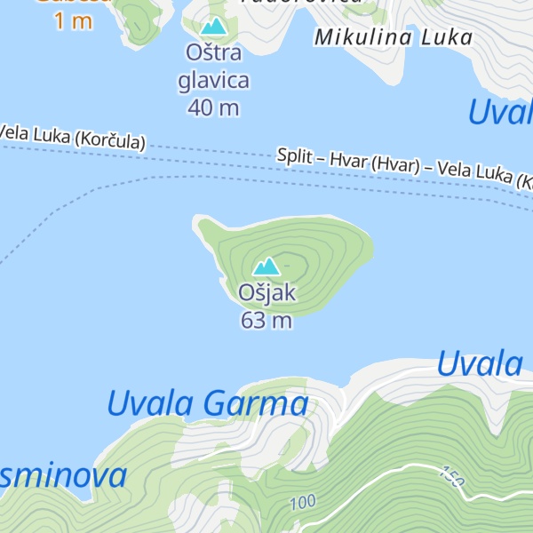 Map of Ošjak