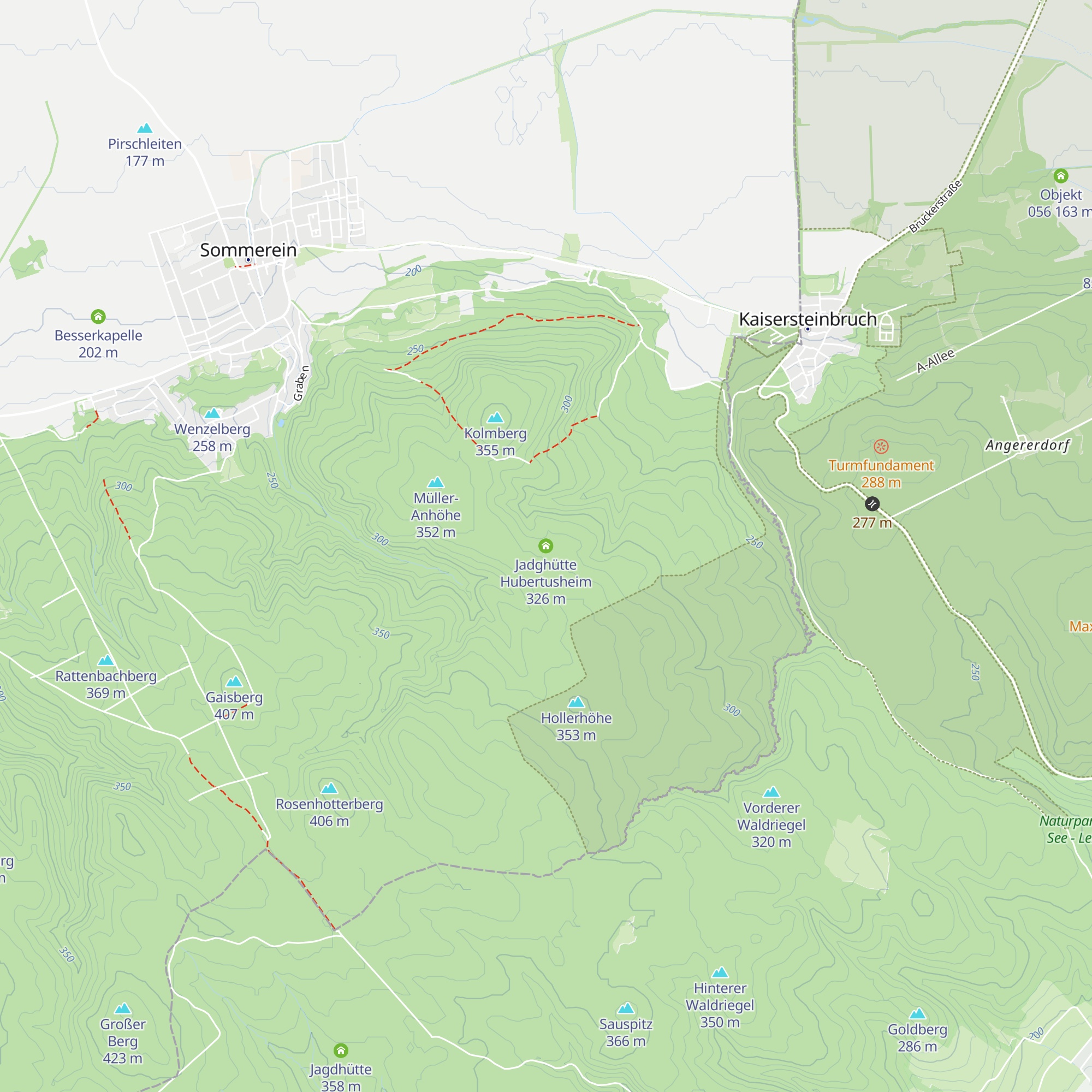 Jadghütte Hubertusheim map