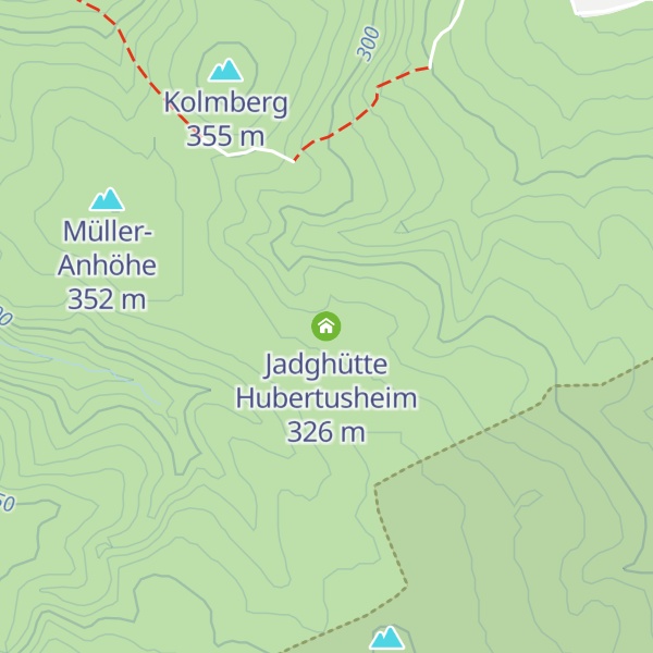 Map of Jadghütte Hubertusheim