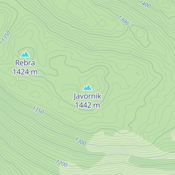 Map of Javornik