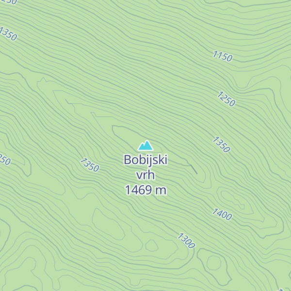 Map of Bobijski vrh