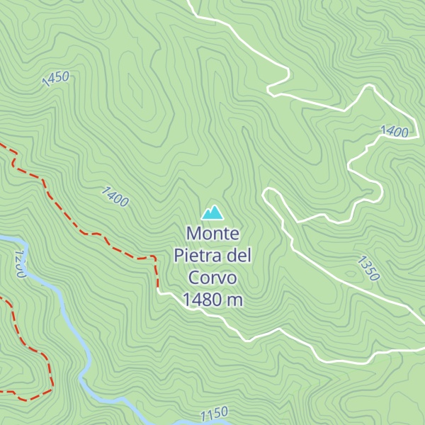 Map of Monte Pietra del Corvo