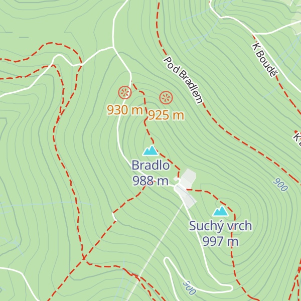 Map of Bradlo