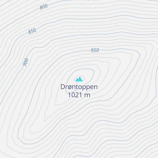 Map of Drøntoppen