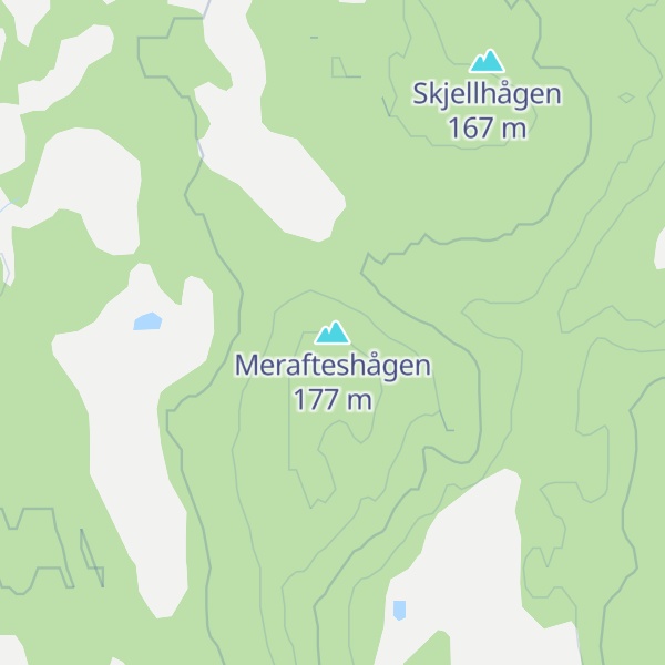 Map of Merafteshågen
