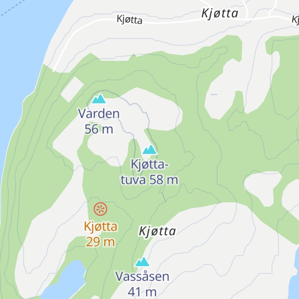 Map of Kjøtta-tuva