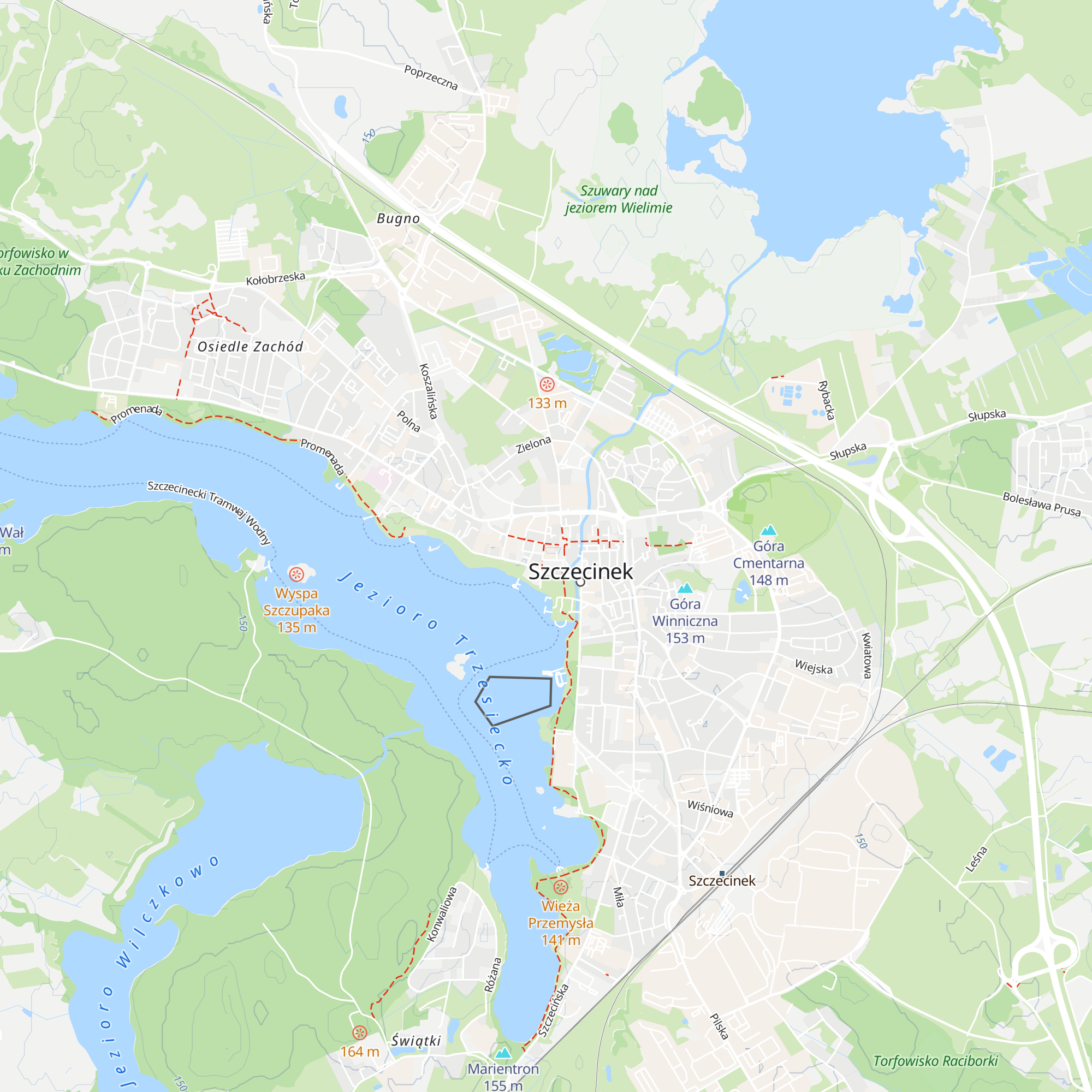 Centrum Informacji Turystycznej w Szczecinku map