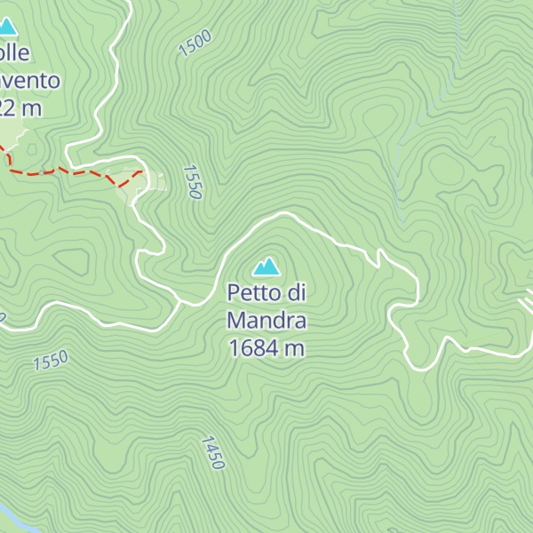 Map of Petto di Mandra