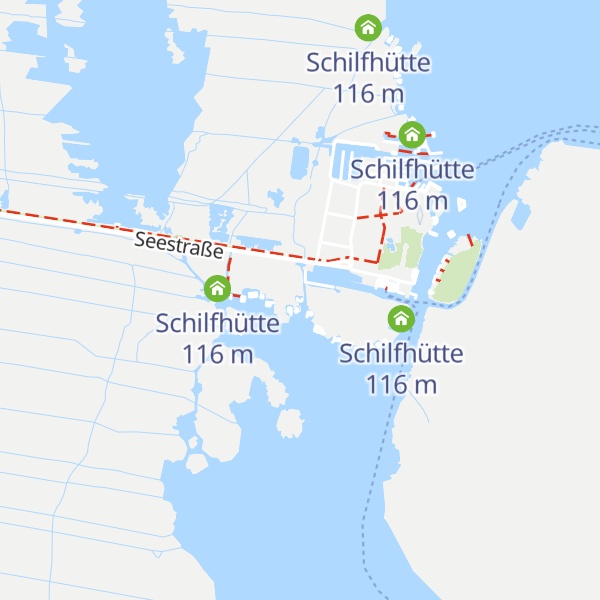 Map of Schilfhütte