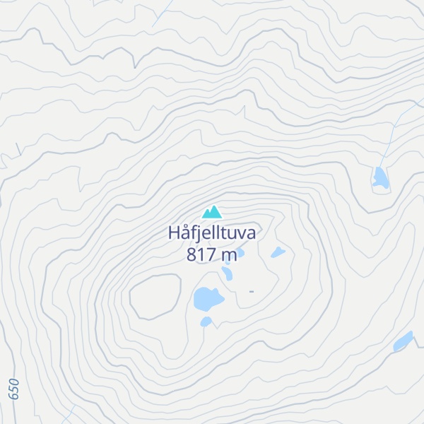 Map of Håfjelltuva