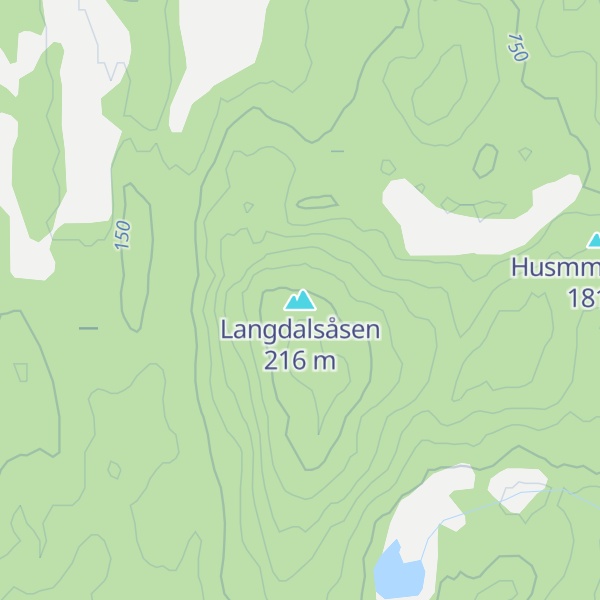 Map of Langdalsåsen
