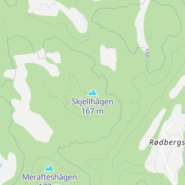 Map of Skjellhågen