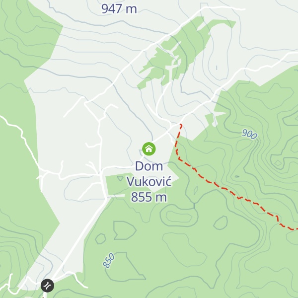 Map of Dom Vuković