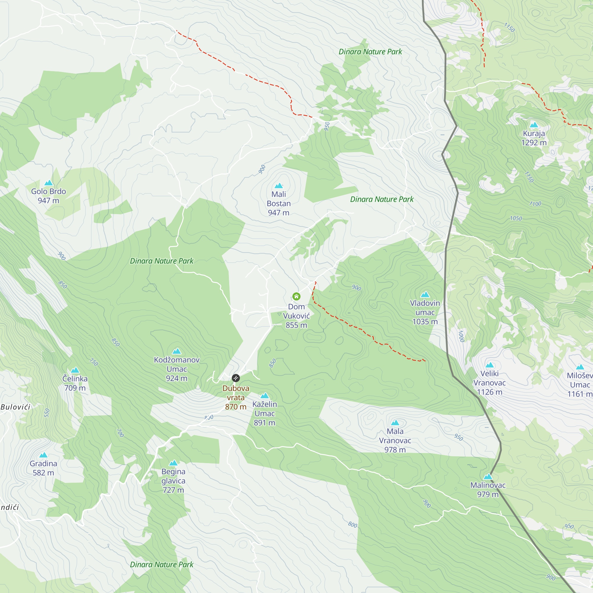 Dom Vuković map