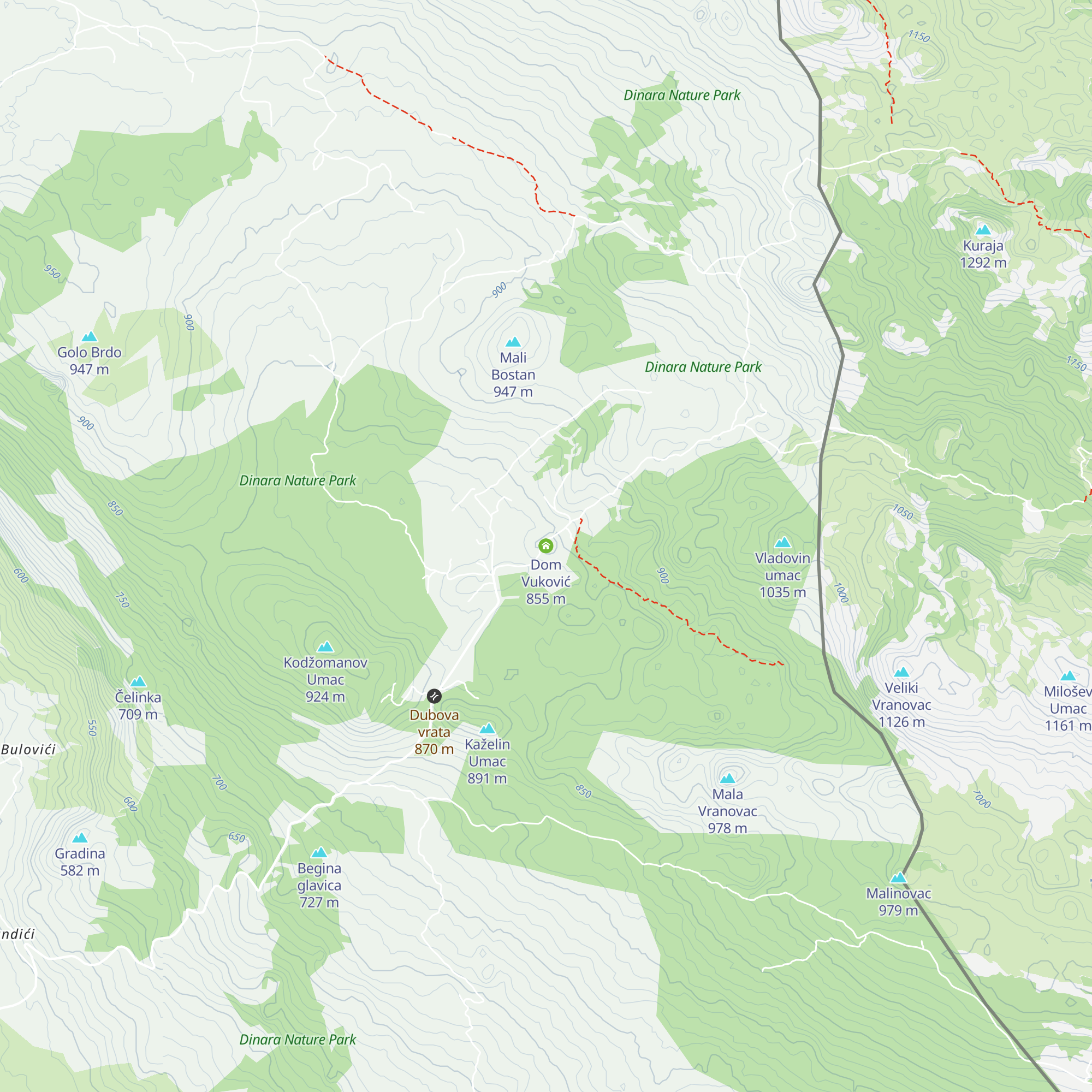 Dom Vuković map