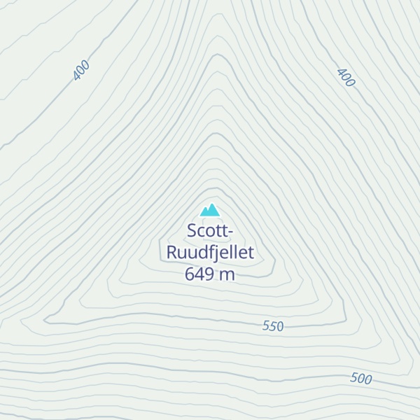 Map of Scott-Ruudfjellet