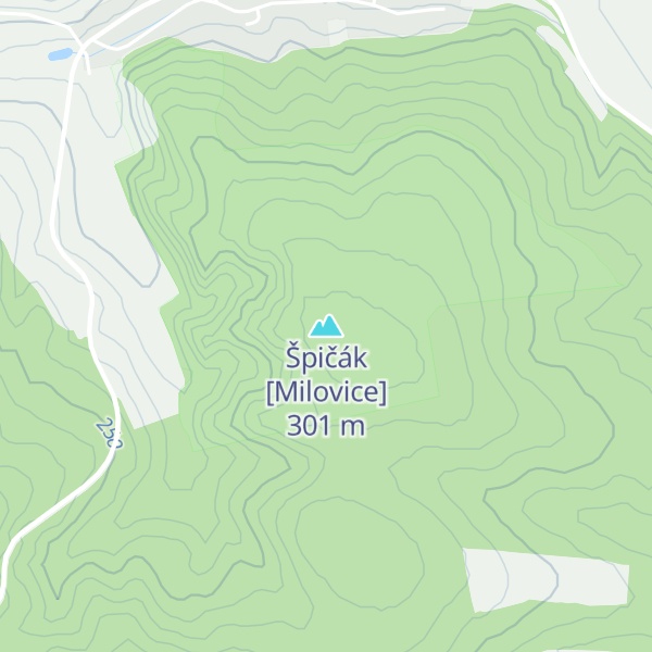 Map of Špičák [Milovice]