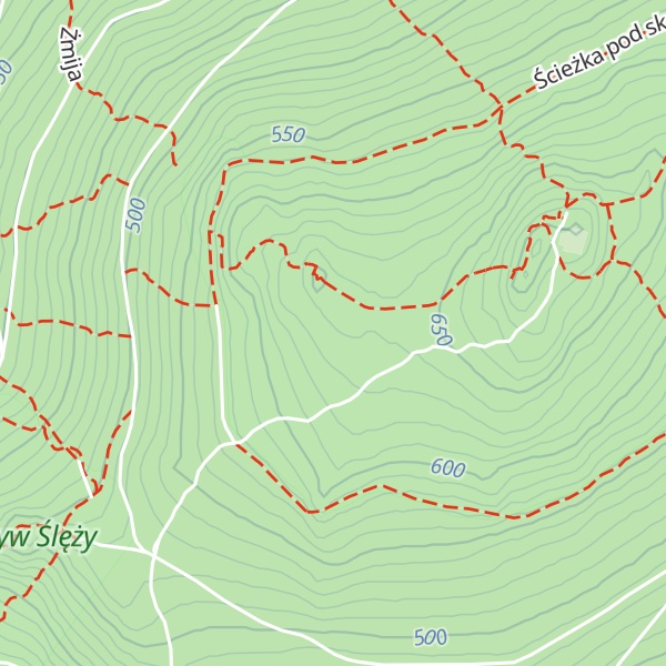 Map of Wisząca Skała