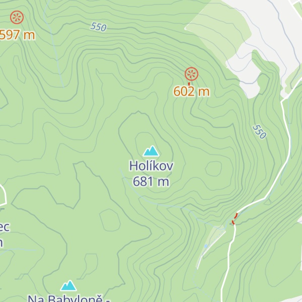 Map of Holíkov