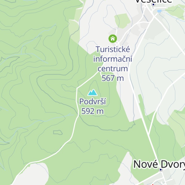 Map of Podvrší