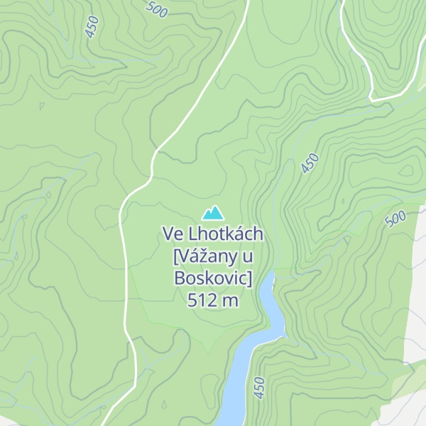 Map of Ve Lhotkách [Vážany u Boskovic]