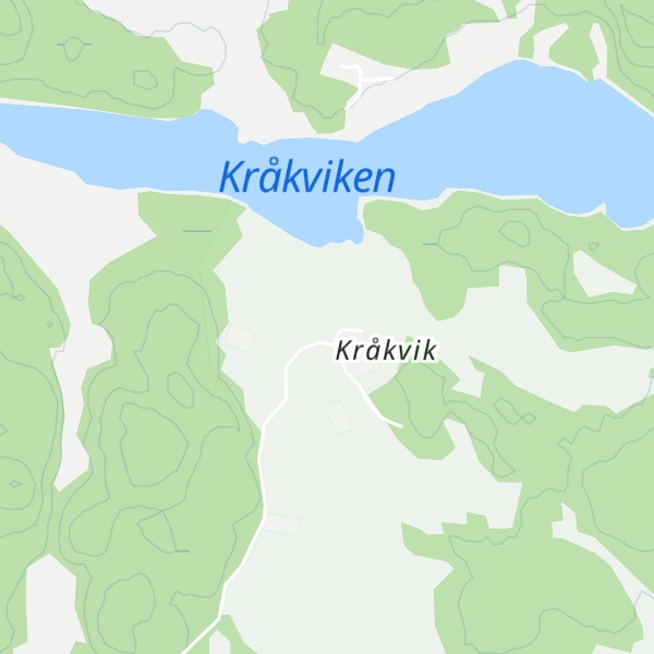 Map of Kråkvik raststuga
