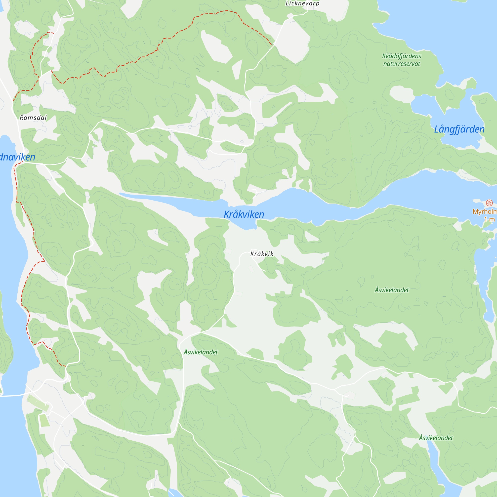 Kråkvik raststuga map