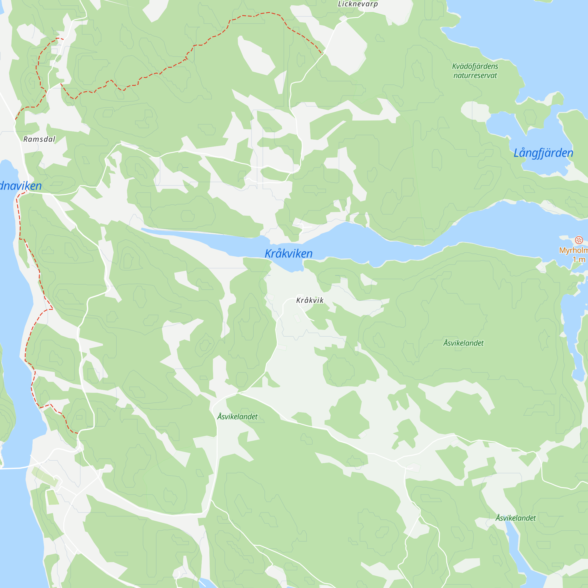 Kråkvik raststuga map