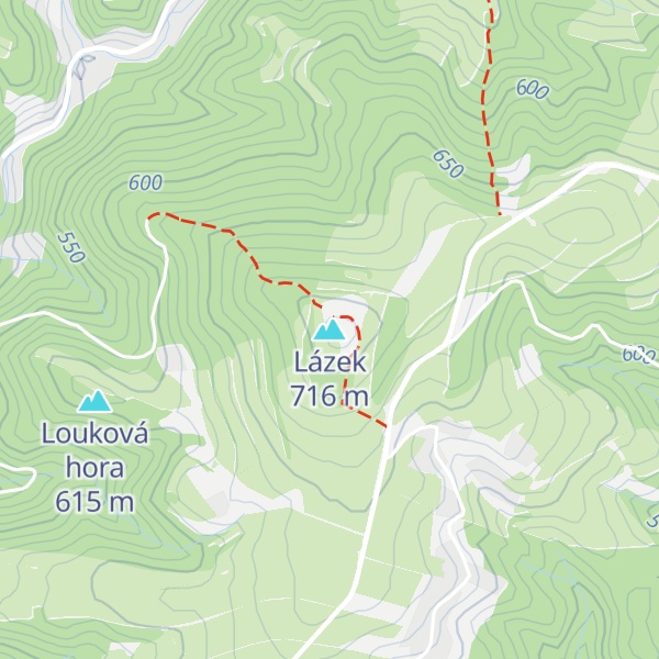 Map of Lázek