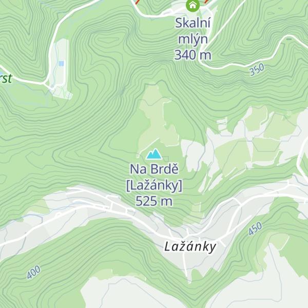 Map of Na Brdě [Lažánky]