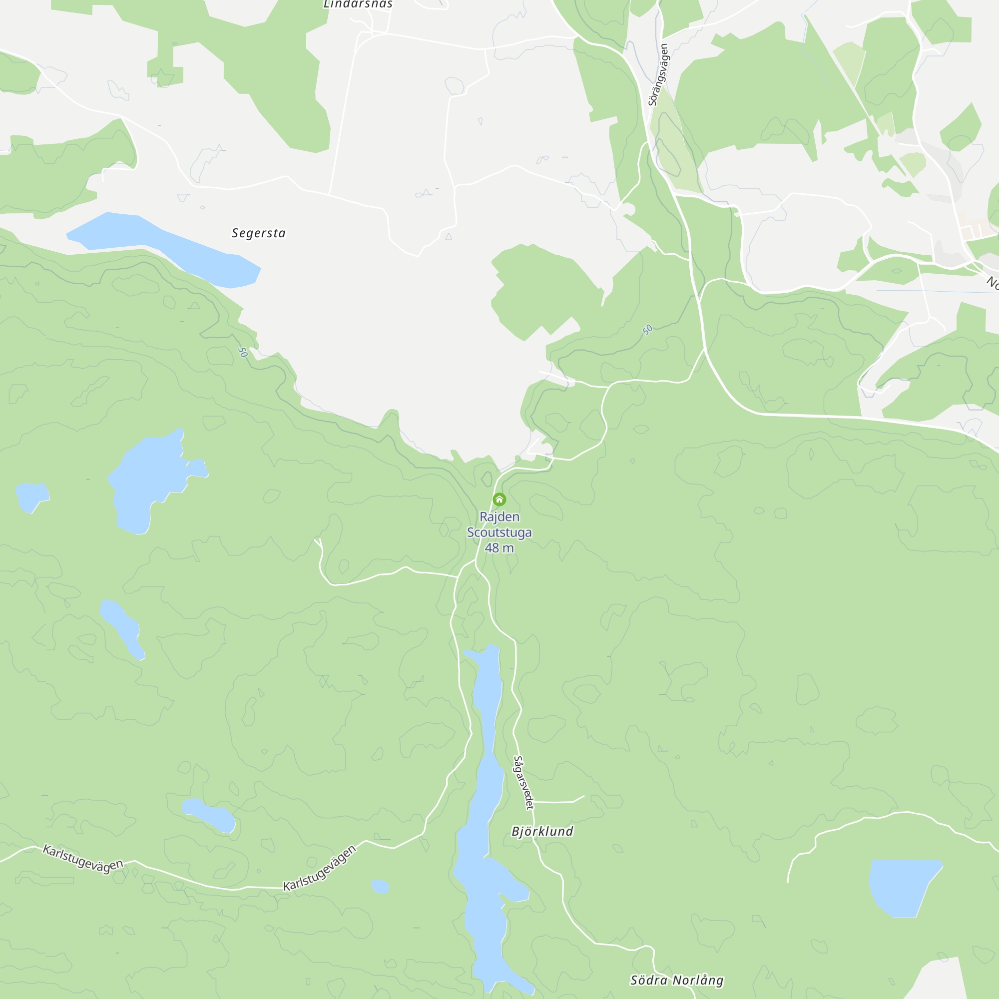 Rajden Scoutstuga map