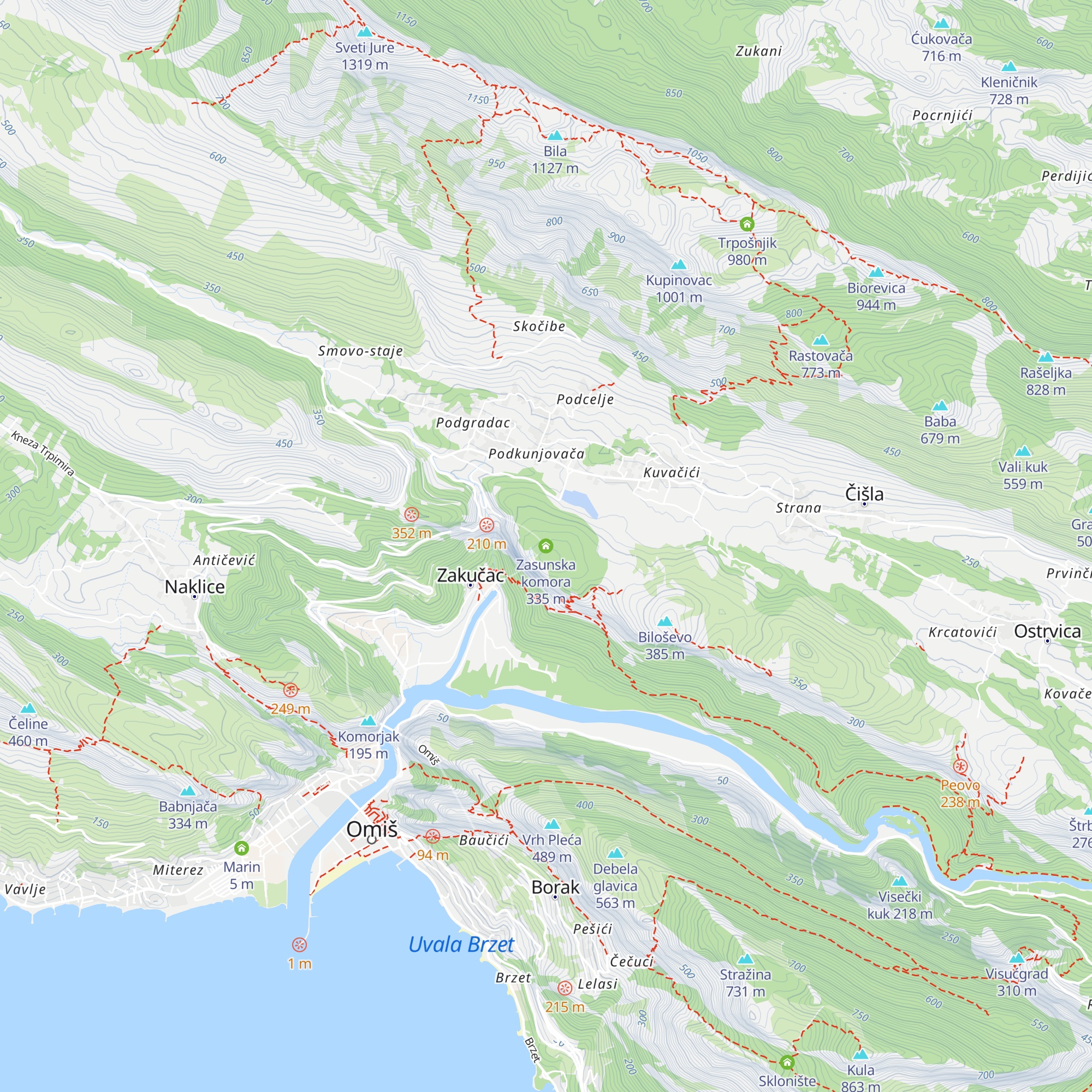 Zasunska komora map
