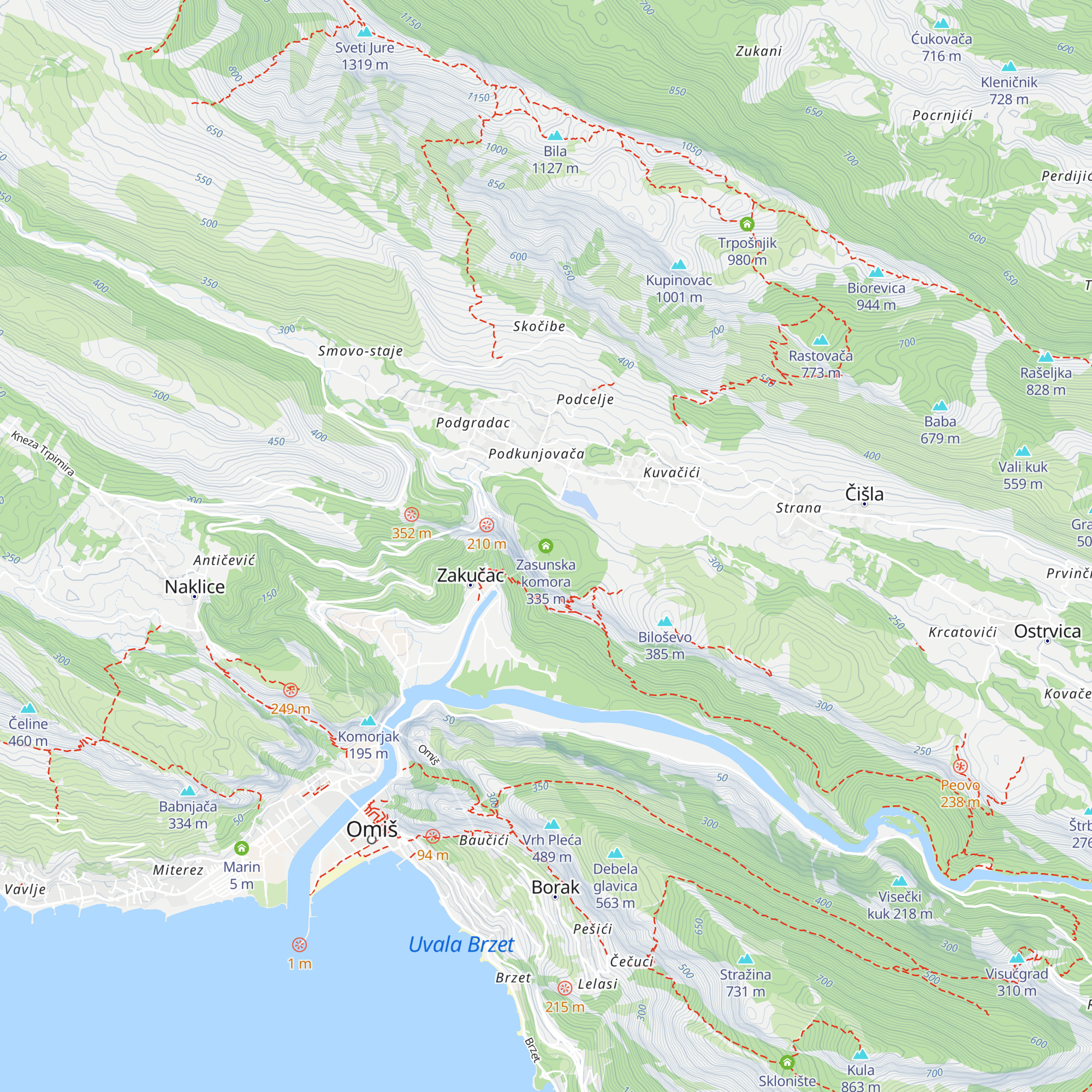 Zasunska komora map