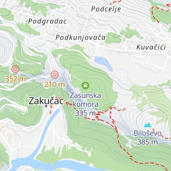 Map of Zasunska komora