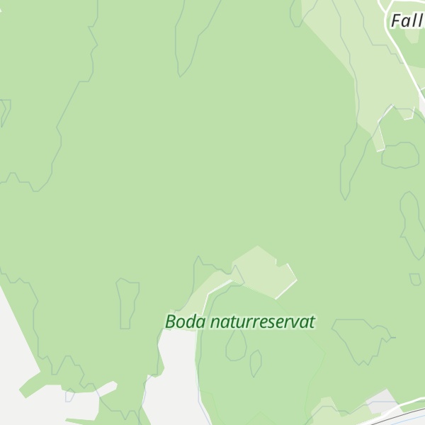 Map of Boda naturreservat