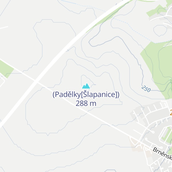 Map of (Padělky[Šlapanice])
