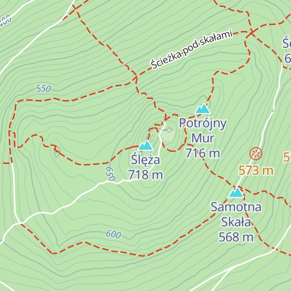 Map of Ślęża