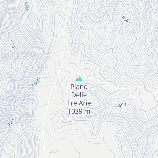 Map of Piano Delle Tre Arie