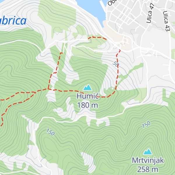 Map of Humić