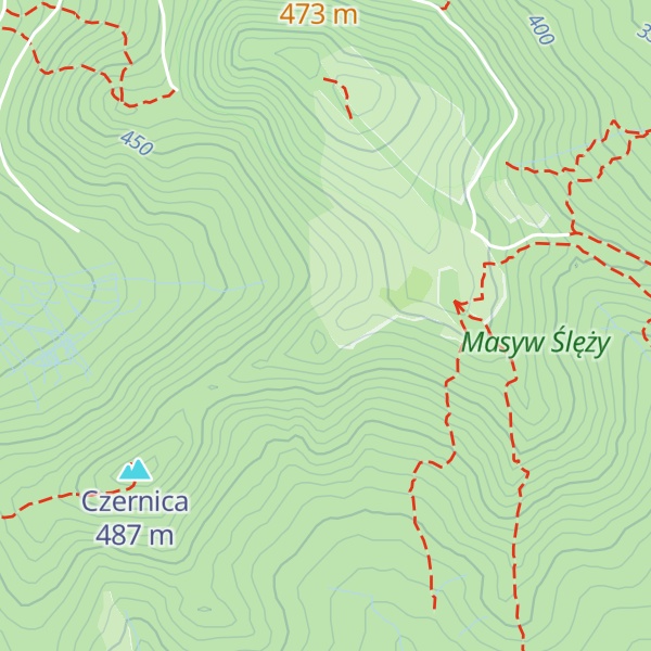 Map of Łysa Góra
