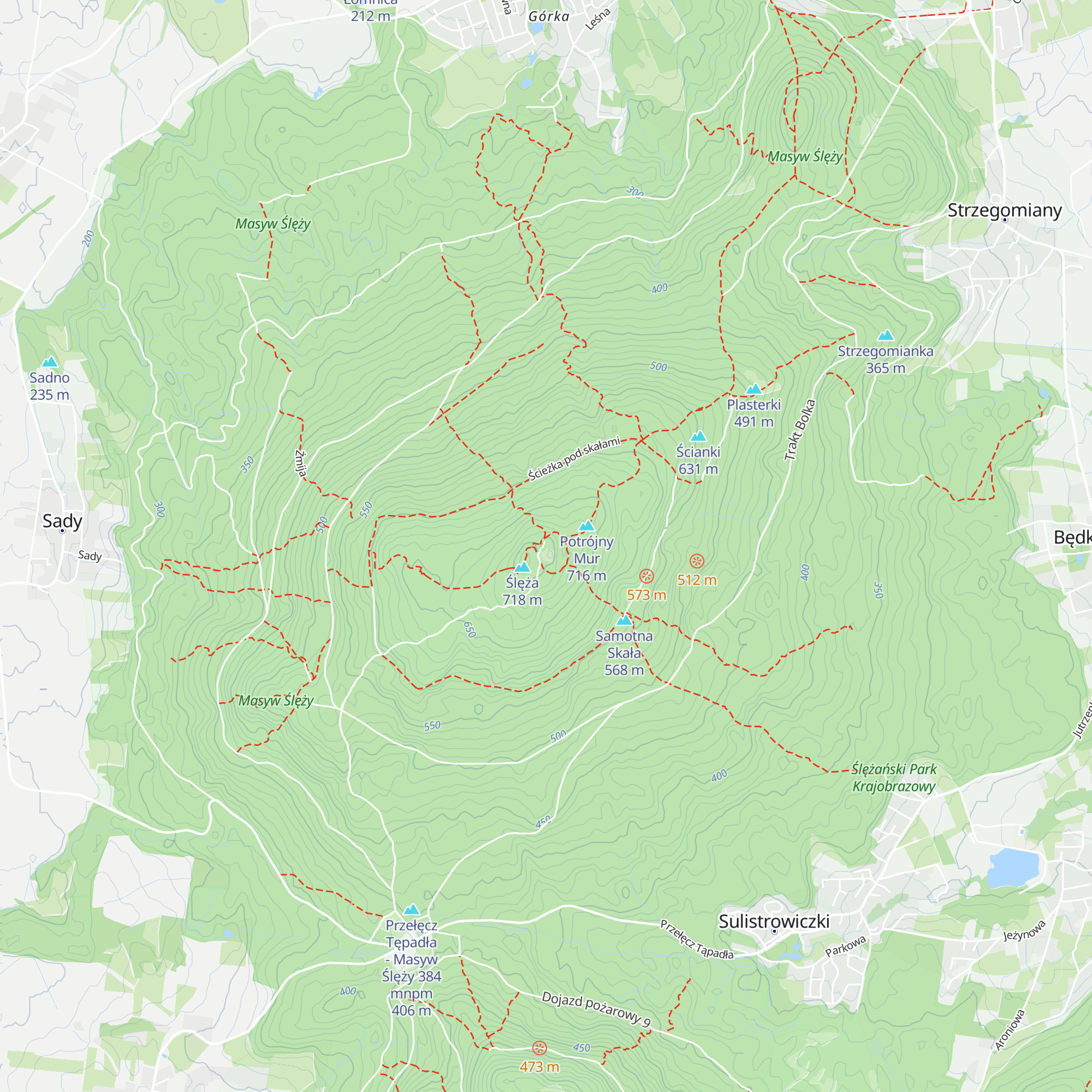 Dom Turysty PTTK na Ślęży map