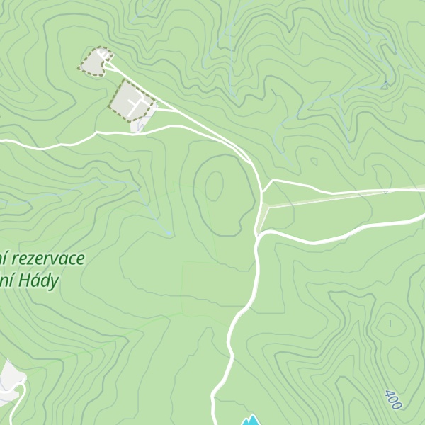 Map of Zadní Hády